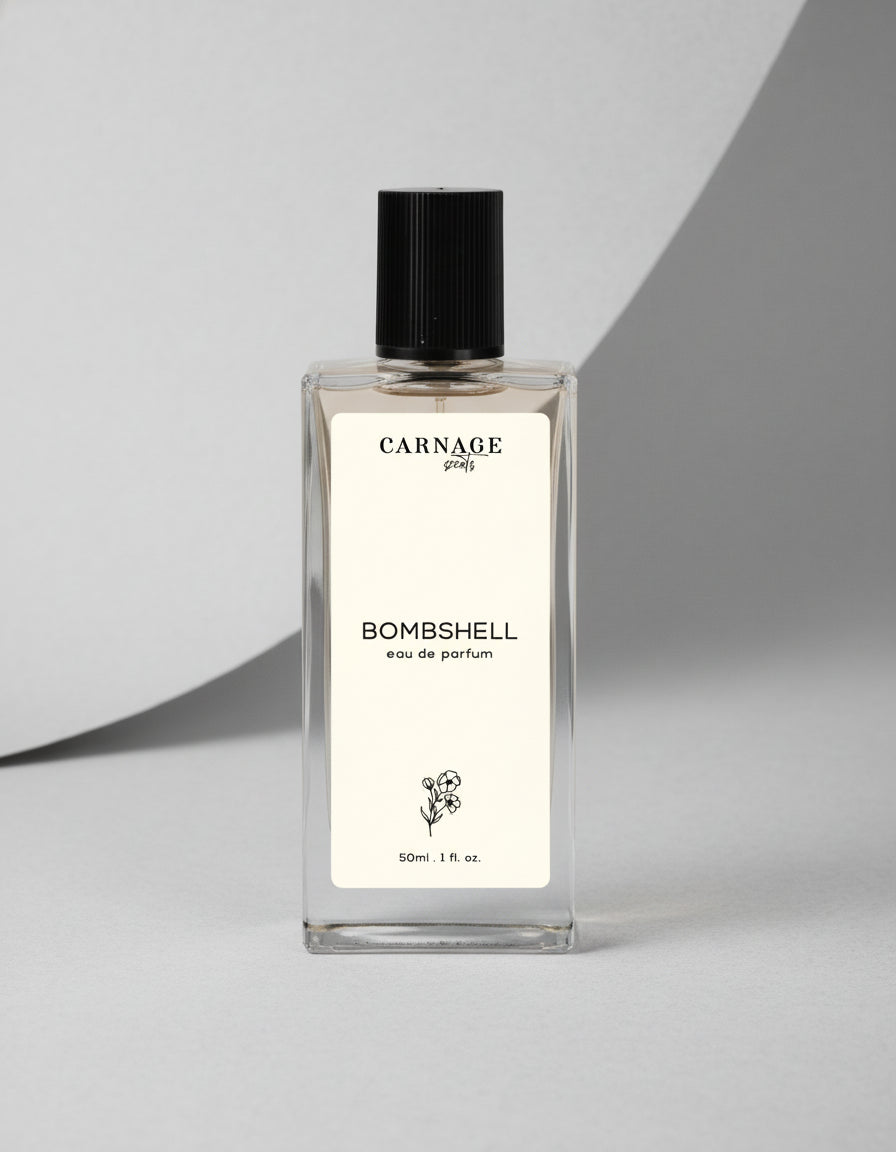 Bombshell for her perfume